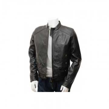 Men's Iconic Simple Classic Real Leather Biker Jacket