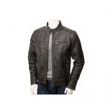 Men's Ultra Cool Soft Real Leather Biker Jacket