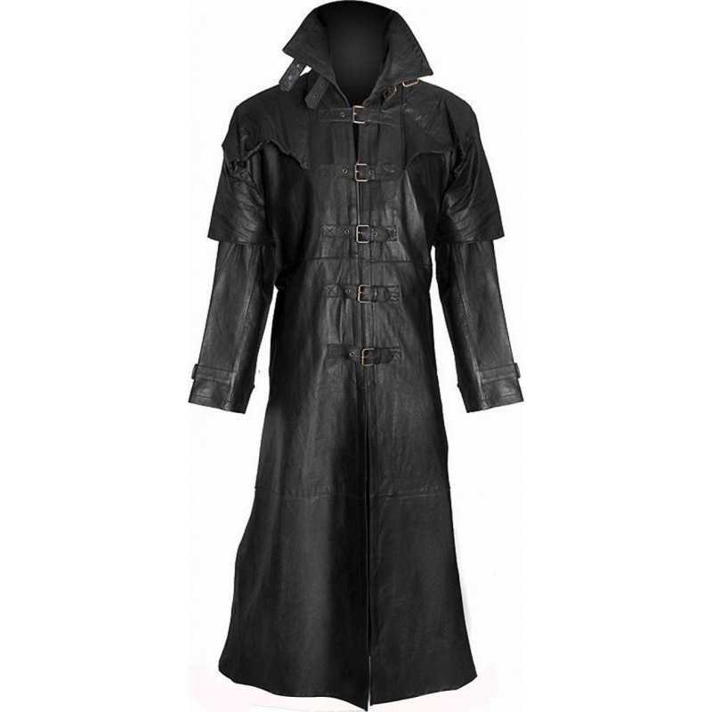 Vampire Duster Steampunk Van Helsing Gothic Leather Trench Coat
