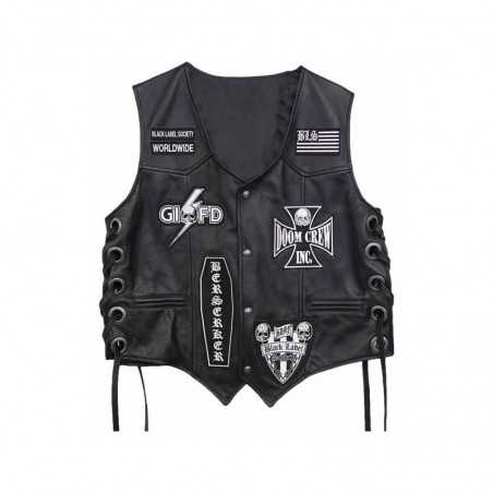 Black Label Society Real Leather Vest