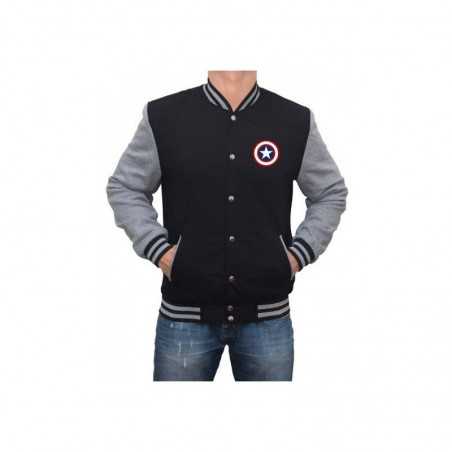 Captain America Letterman Varsity Jacket