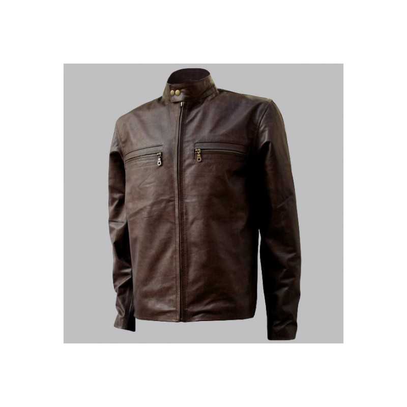 Tom Cruise Distressed Leather Jacket