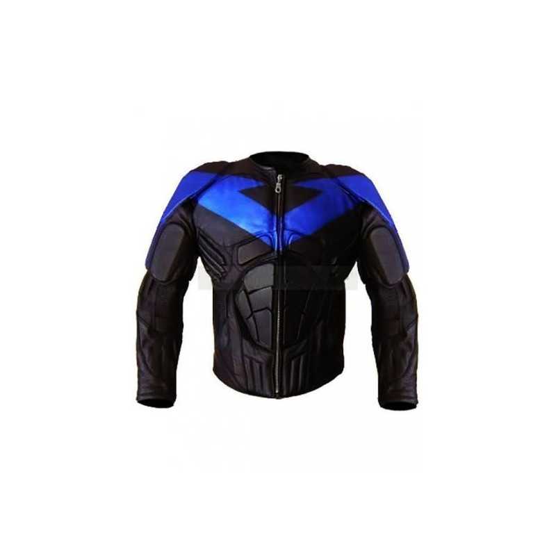 New Men's NightWing Motorcycle Leather Jacket
