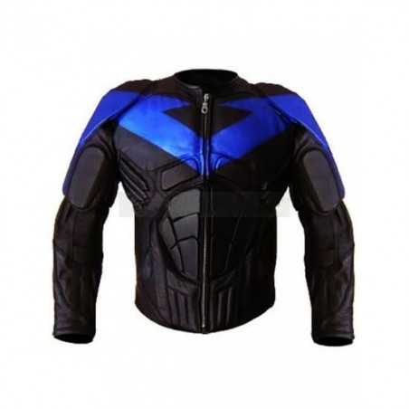 New Men's NightWing Motorcycle Leather Jacket