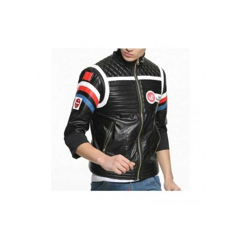 My Chemical Romance Gerard Way MCR Party Poison Black Leather Jacket