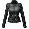Women's Lambskin Genuine Leather Motorcycle Slim Fit Designer Biker Jacket