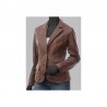Brooks Women's Leather Blazer Jacket