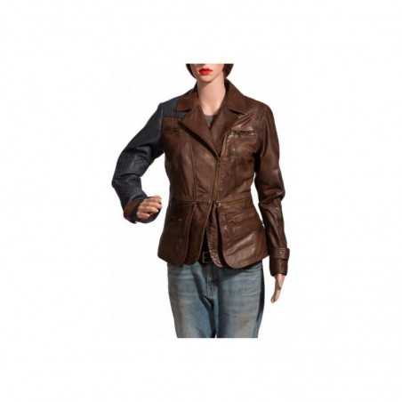 Julie Benz : Amanda Rosewater Defiance Leather Jacket