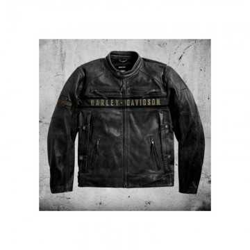 Harley Davidson Distressed Leather Men's Biker Jacket