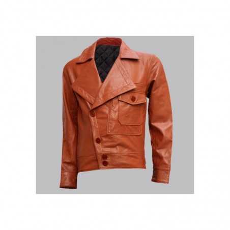 Leonardo DiCaprio Brown Leather Jacket