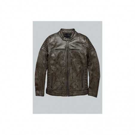 Harley Davidson Waxed Brown Leather Jacket