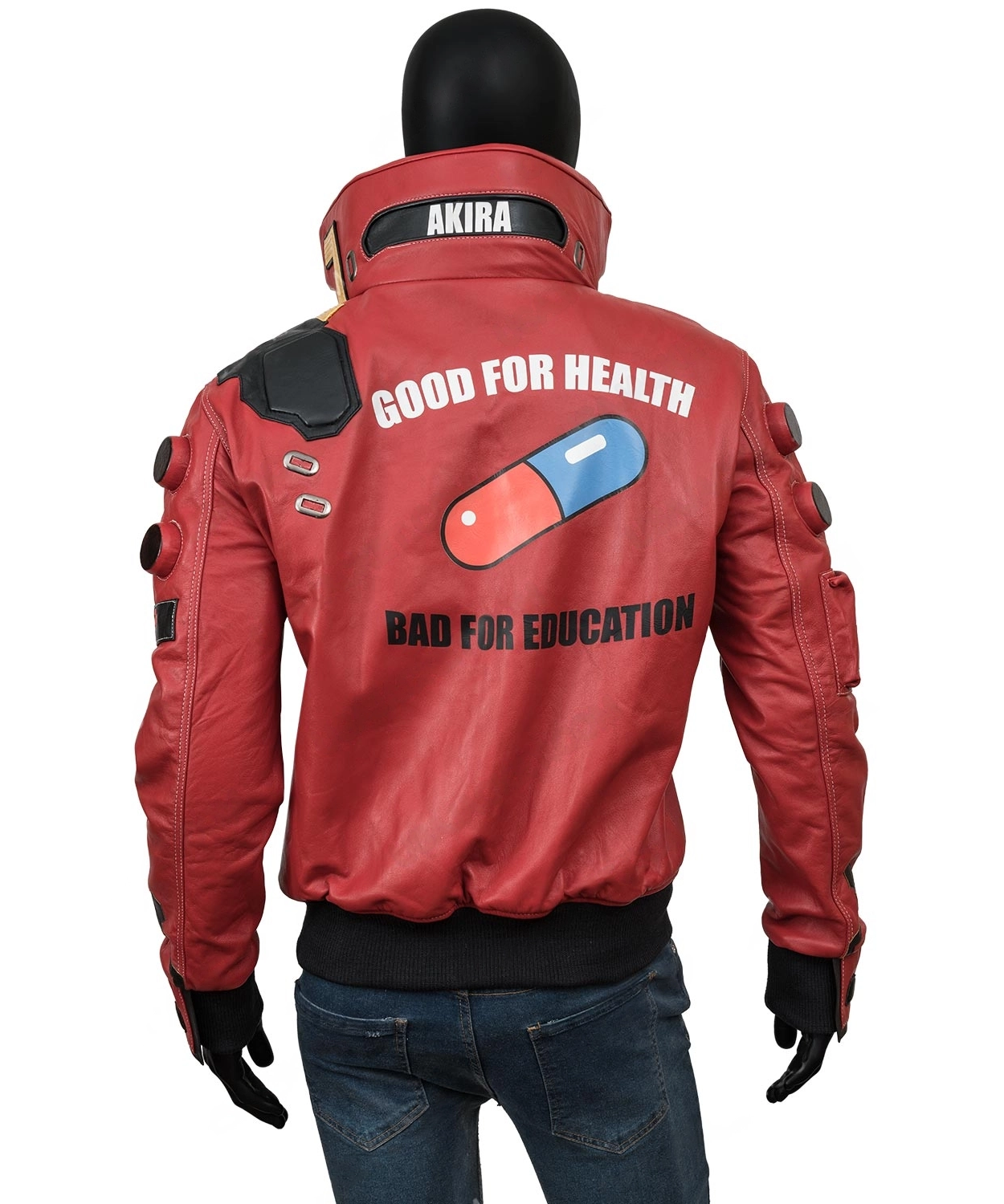 Alternative view of Akira Kaneda Capsule Red Leather Jacket