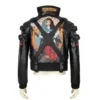 Cyberpunk 2077 Jackie Welles Bomber Leather Jacket - Image 4
