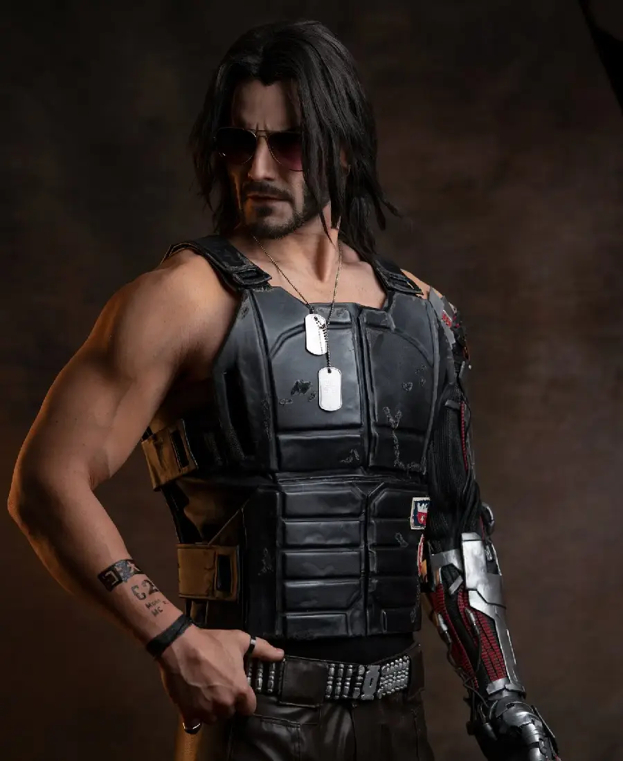 Cyberpunk 2077 Johnny Silverhand Leather Vest - Image 6