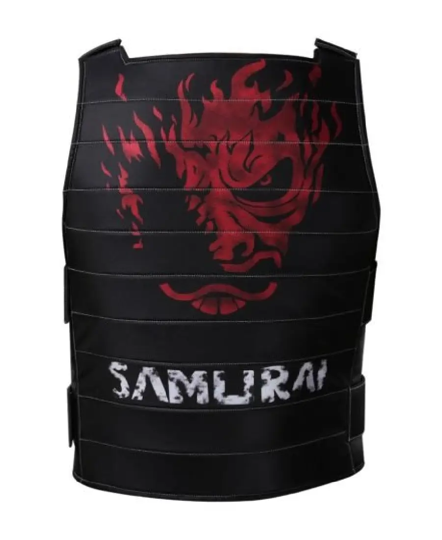 Alternative view of Cyberpunk 2077 Johnny Silverhand Leather Vest