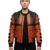 Cyberpunk 2077 Samurai Orange Bomber Jacket - Image 6