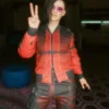 Cyberpunk 2077 Samurai Orange Bomber Jacket - Image 9