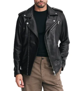 Dean Men's Black Leather Jacket