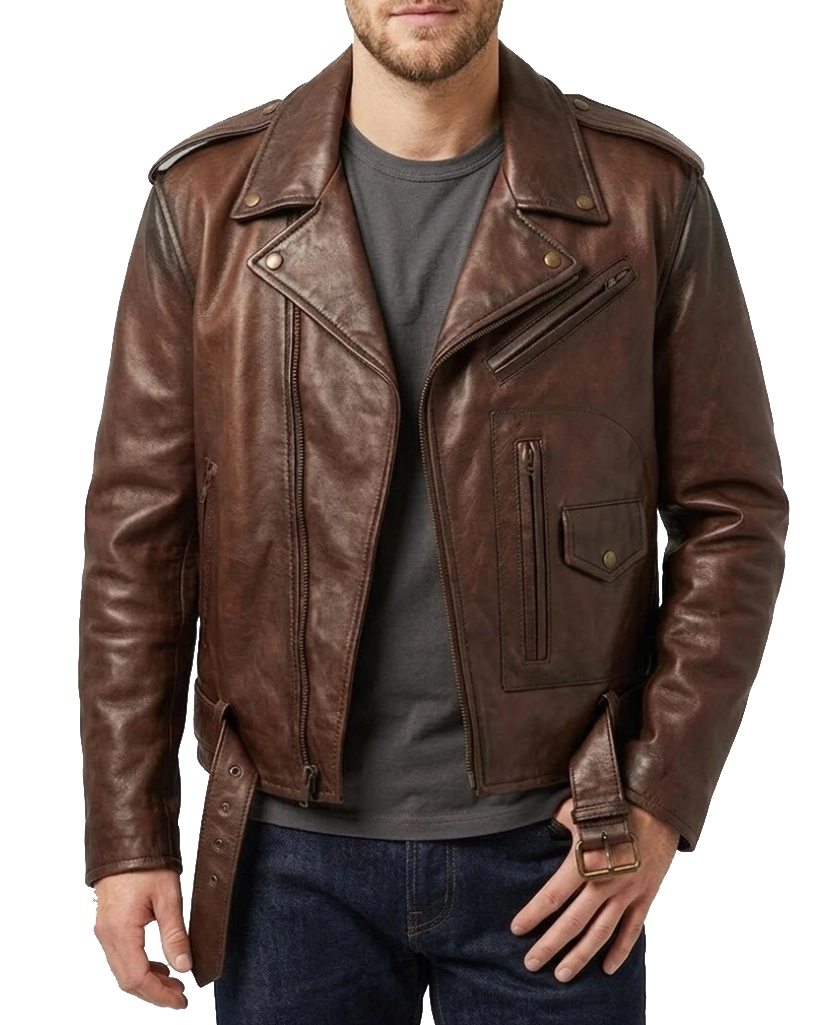 josh o’connor leather jacket