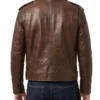 josh o’connor leather jacket