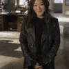 The Boys S03 Karen Fukuhara Black Leather Jacket - Image 4