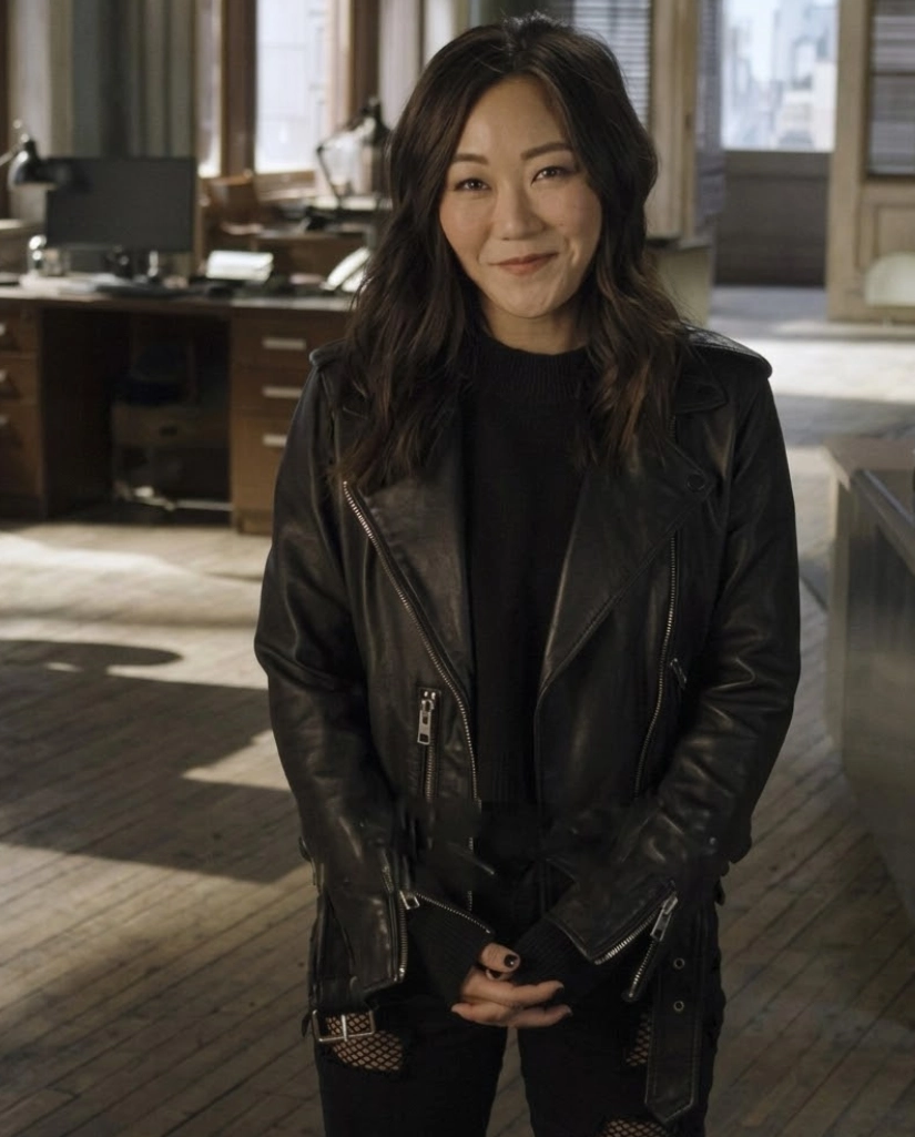 The Boys S03 Karen Fukuhara Black Leather Jacket - Image 4