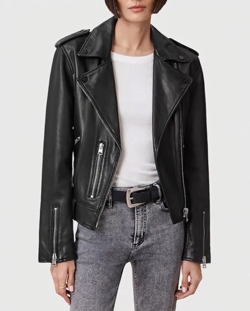 Alternative view of The Boys S03 Karen Fukuhara Black Leather Jacket