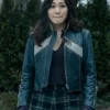 The Boys S05 Karen Fukuhara Biker Leather Jacket - Image 4
