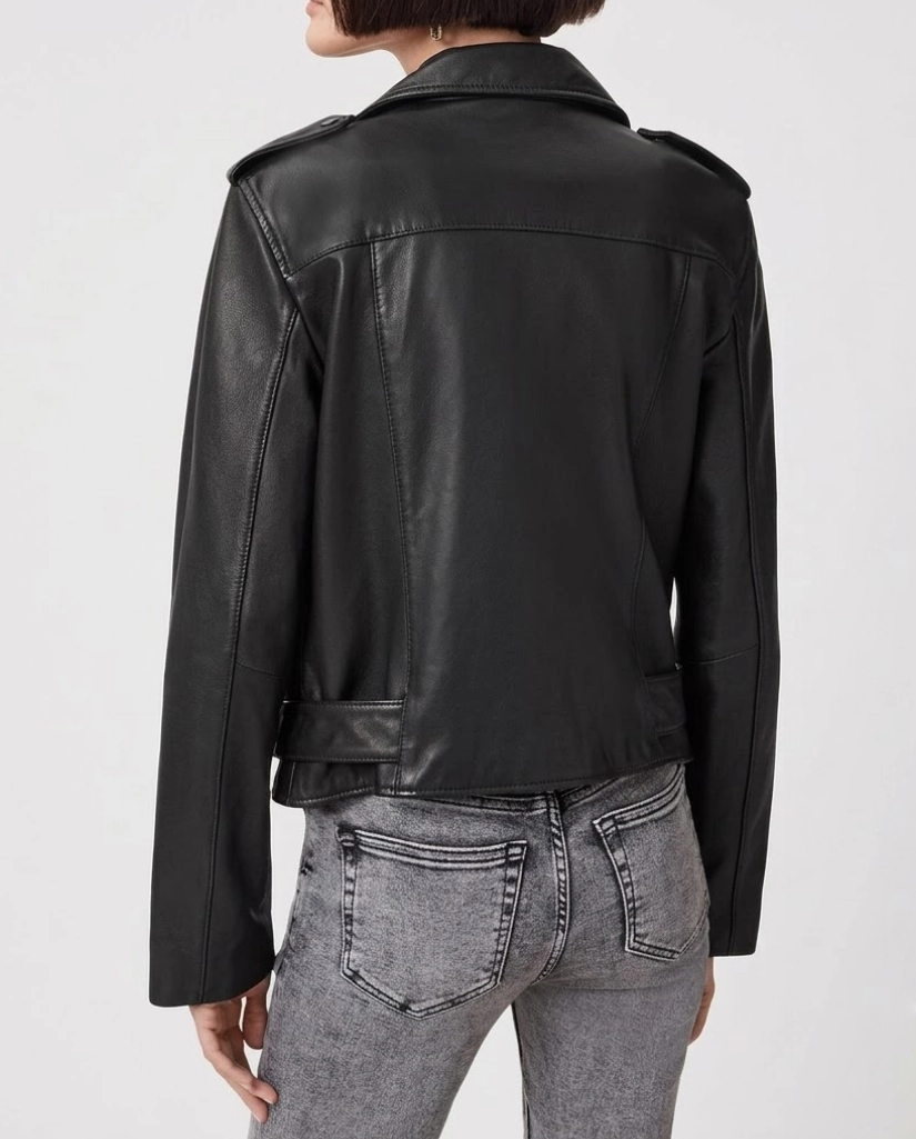 The Boys S03 Karen Fukuhara Black Leather Jacket - Image 3