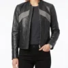 The Boys S05 Karen Fukuhara Biker Leather Jacket - Image 2