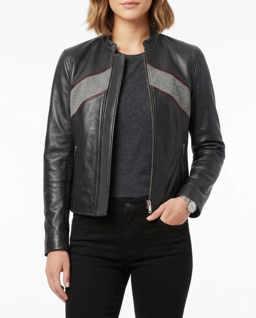Alternative view of The Boys S05 Karen Fukuhara Biker Leather Jacket