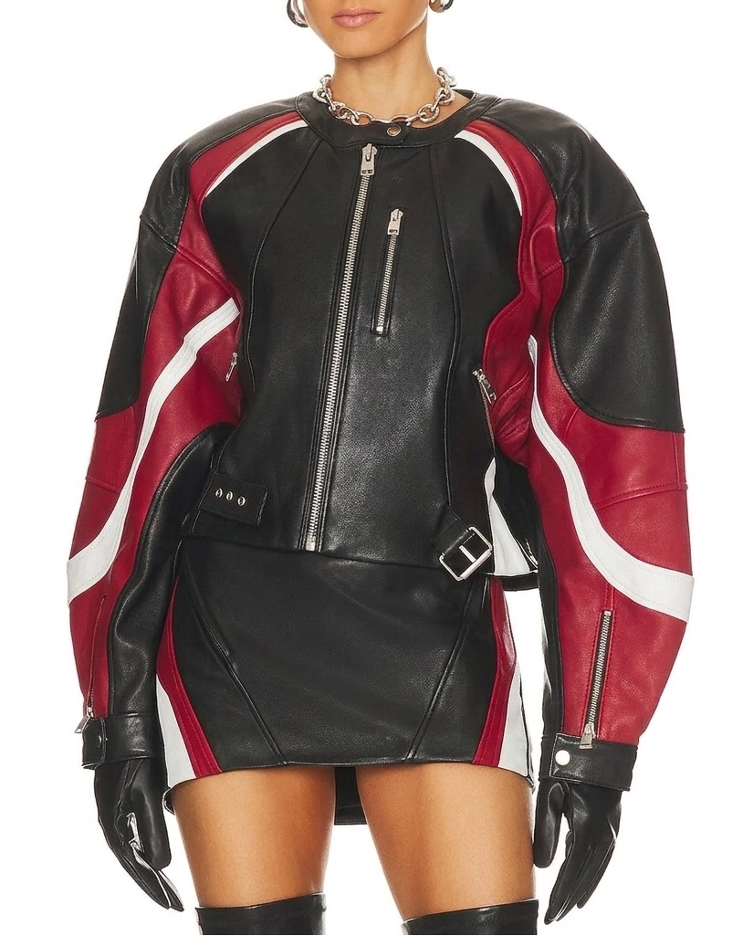 Alternative view of Kehlani Out The Window Black Leather Jacket