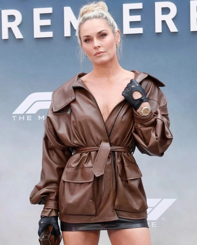 Lindsey Vonn Brown Jacket