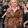 Lindsey Vonn F1 World Premiere Brown Leather Jacket - Image 5