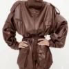 Lindsey Vonn Brown Jacket