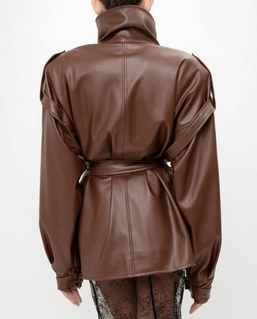 Lindsey Vonn Brown Jacket
