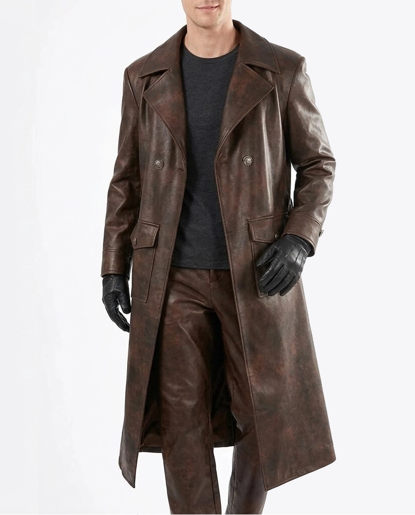 spider noir brown coat
