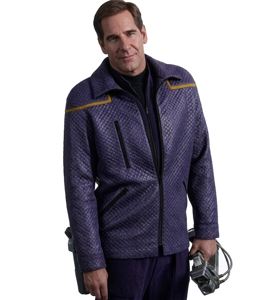 star trek enterprise s1 quilted leather jacket