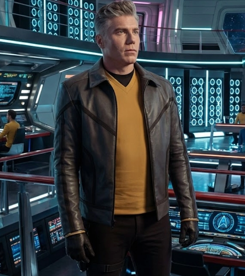 star trek strange new worlds grey leather jacket