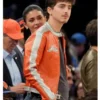 Timothée Chalamet Avirex Orange Leather Jacket - Image 4