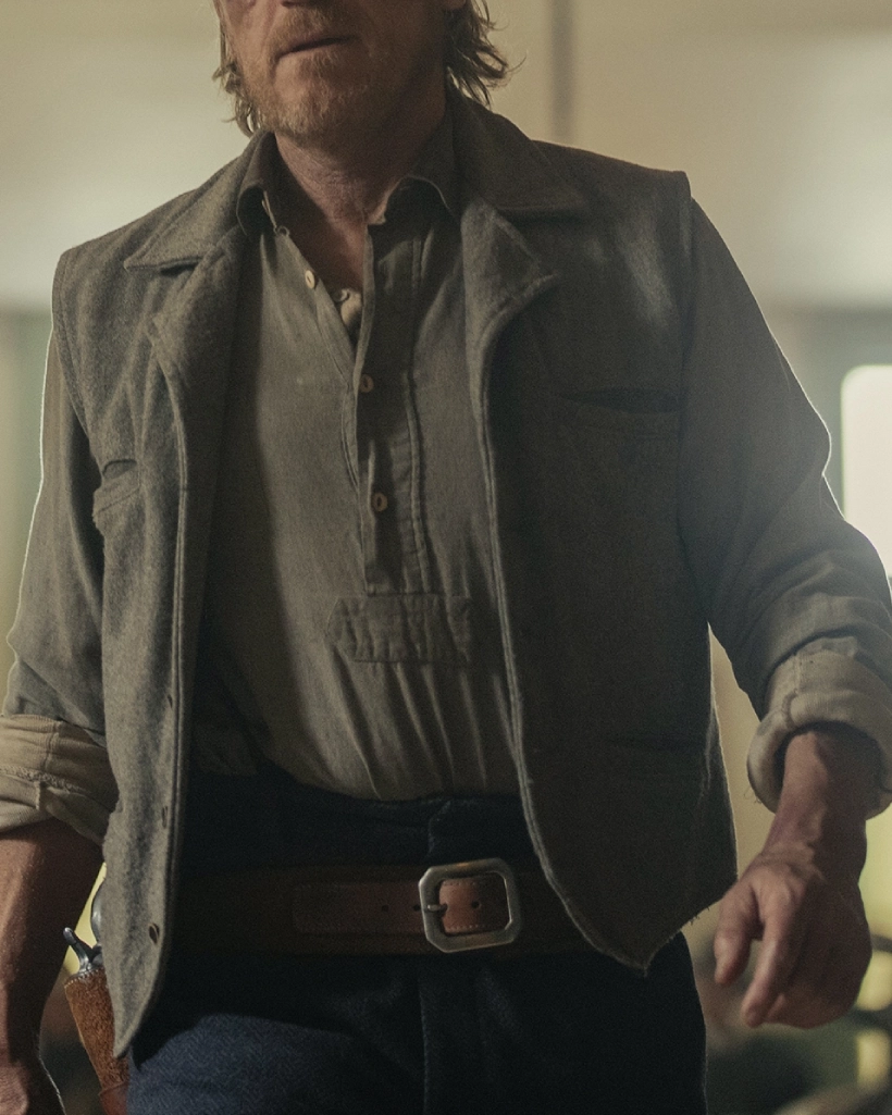 Yellowstone 1923 Banner Creighton Grey Wool Vest - Image 4