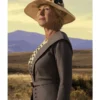 Yellowstone 1923 Cara Dutton Grey Cotton Coat - Image 2