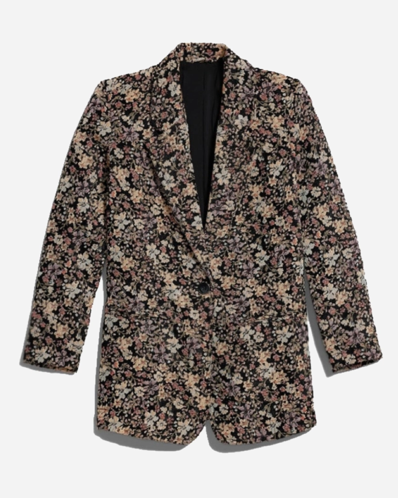 Alternative view of Yellowstone S05 Beth Dutton Floral Wool Coat