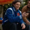 belmont cameli letterman jacket