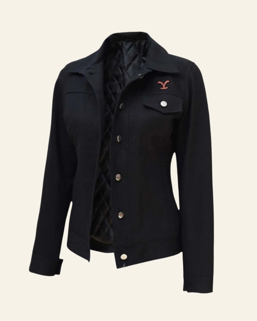 Yellowstone Rip Wheeler Women's Black Jacket - Image 4