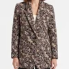 Yellowstone S05 Beth Dutton Floral Wool Coat - Image 2