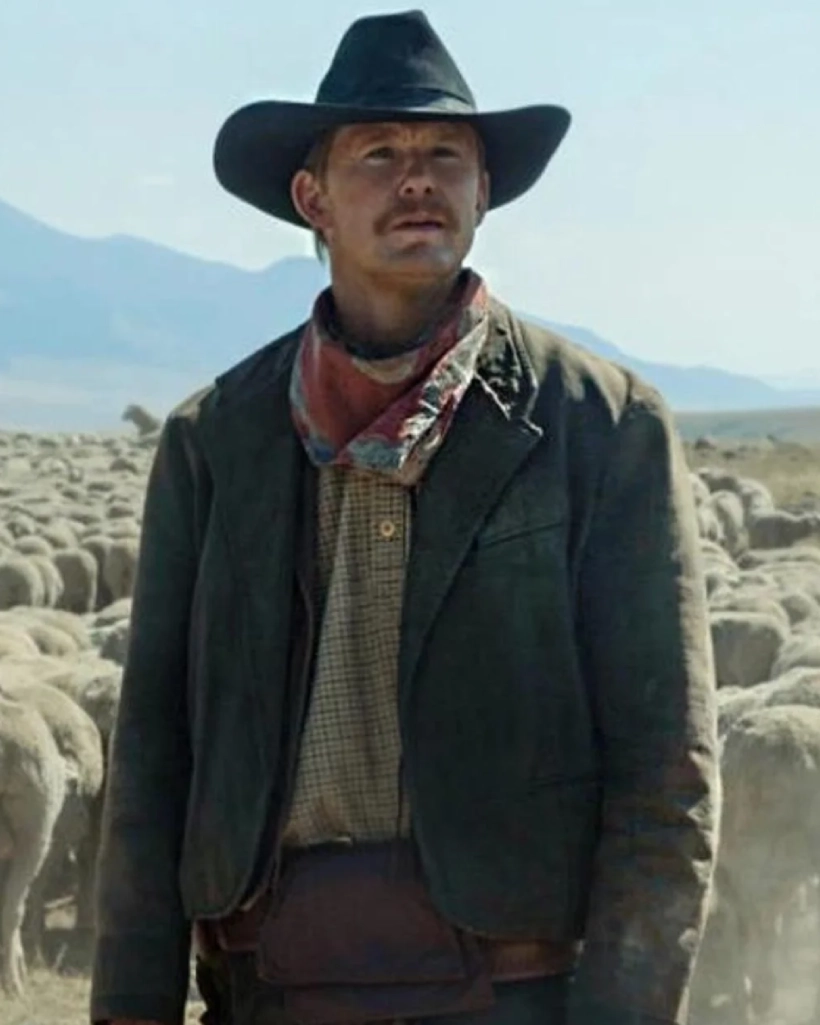 Yellowstone 1923 Zane Davis Grey Cotton Jacket - Image 3