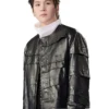 BTS The Come Back Live Suga Black Leather Jacket - Image 4