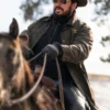 Yellowstone S03 Rip Wheeler Long Black Leather Coat - Image 5
