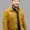 Yellowstone Premiere Cole Hauser Yellow Trucker Jacket
